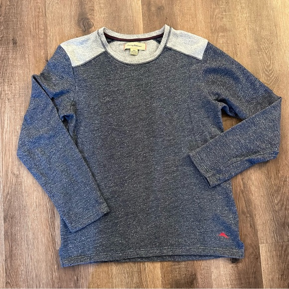 MENS PULLOVER SWEATER SHIRT SIZE M 100% COTTON‎ TOMMY BAHAMA Swordfish Crewneck - Picture 1 of 8